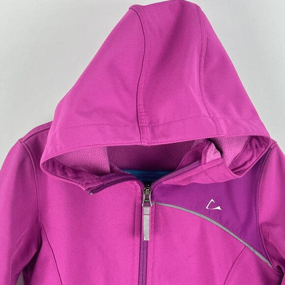 Paradox Sweater Hoodie Size M 7-8 Purple Long Sleeve Full Zip Polyester Spandex - Picture 2 of 9